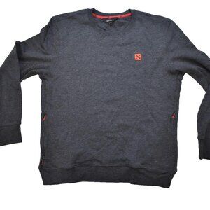 WeLoveFine Dota 2 Mens Charcoal Heather Sweater With Zip Pockets New Medium